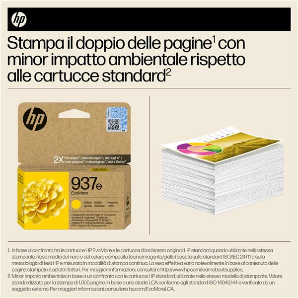 HP 937e EvoMore - Giallo - originale - cartuccia d'inchiostro - per Officejet Pro 9110b