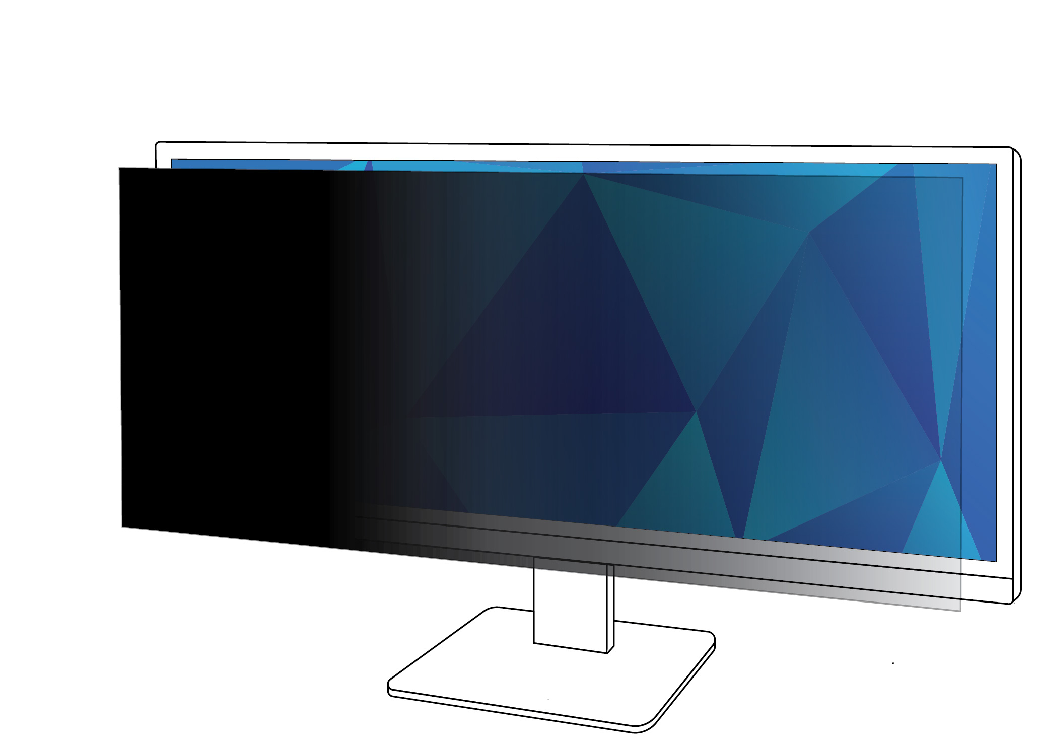 Filtro 3M Privacy for 38" Monitors 21:9 - Filtro privacy schermo - 38" - nero