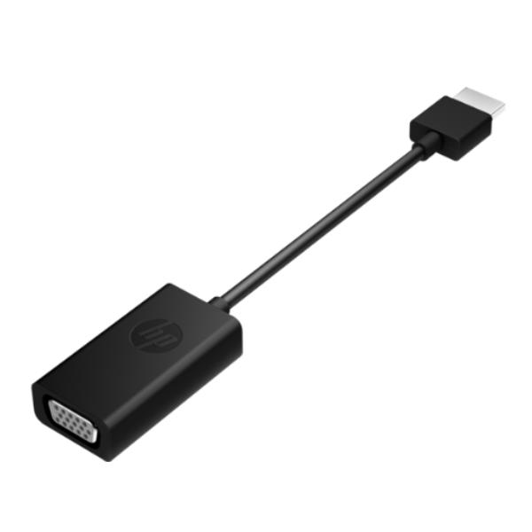 HP HDMI to VGA Display Adapter - Adattatore video - HD-15 (VGA) femmina a HDMI maschio - 17.3 cm - supporto 1080p - per HP 20, 22, 24, 27; Pavilion 24, 27, 590, 595; Pavilion Laptop 13, 14, 15, 17