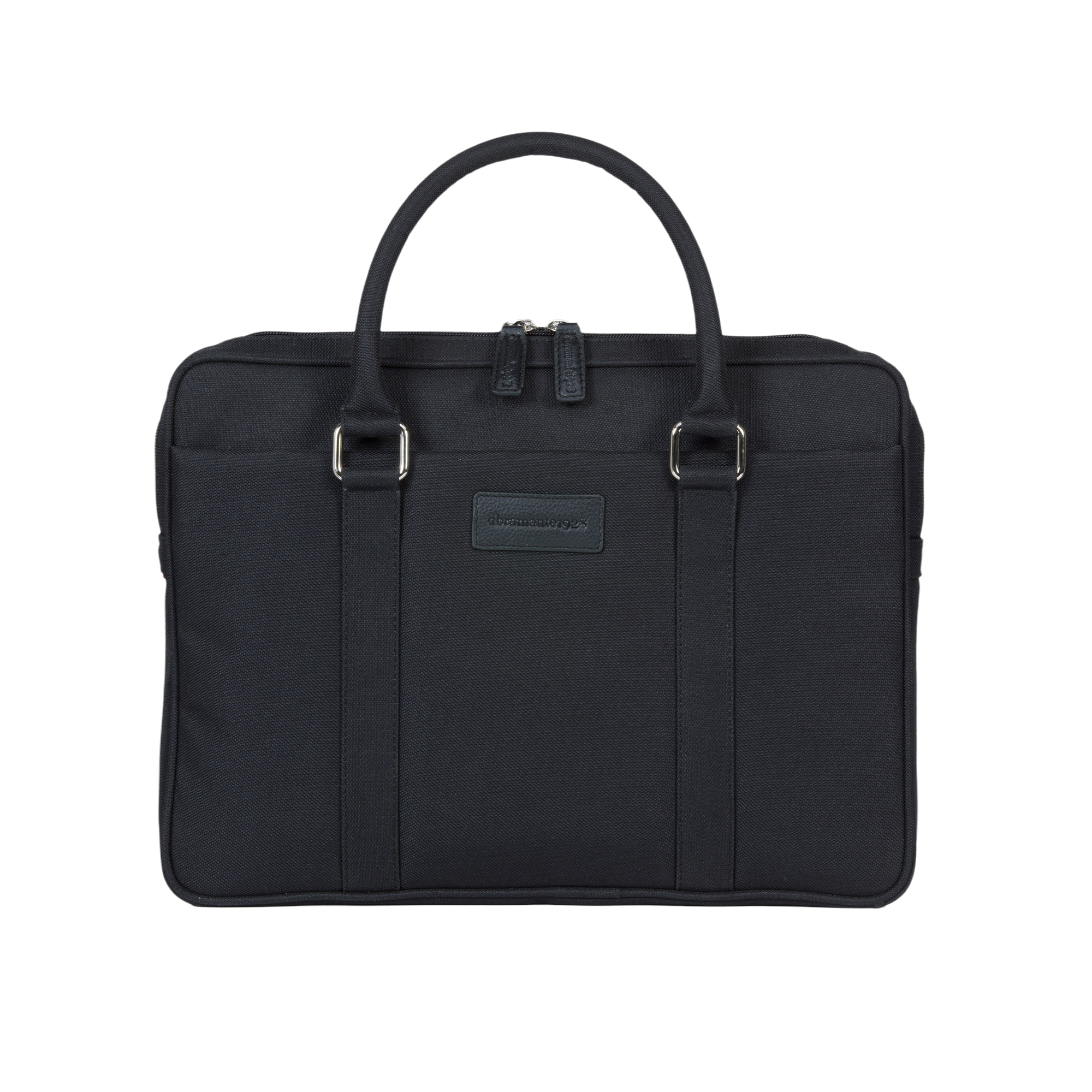 dbramante1928 Stelvio Slim Laptop Bag PURE - Borsa trasporto notebook - 14" - nero, hardware con finitura argentata