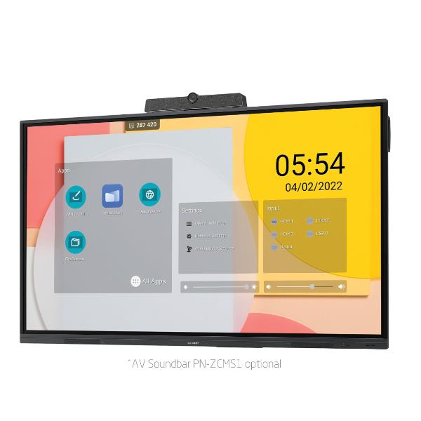 Sharp PN-L652B - 65" Categoria diagonale L2B Series Display LCD retroilluminato a LED - interattiva - con touch screen (multi touch) - Android - 4K UHD (2160p) 3840 x 2160 - Direct LED