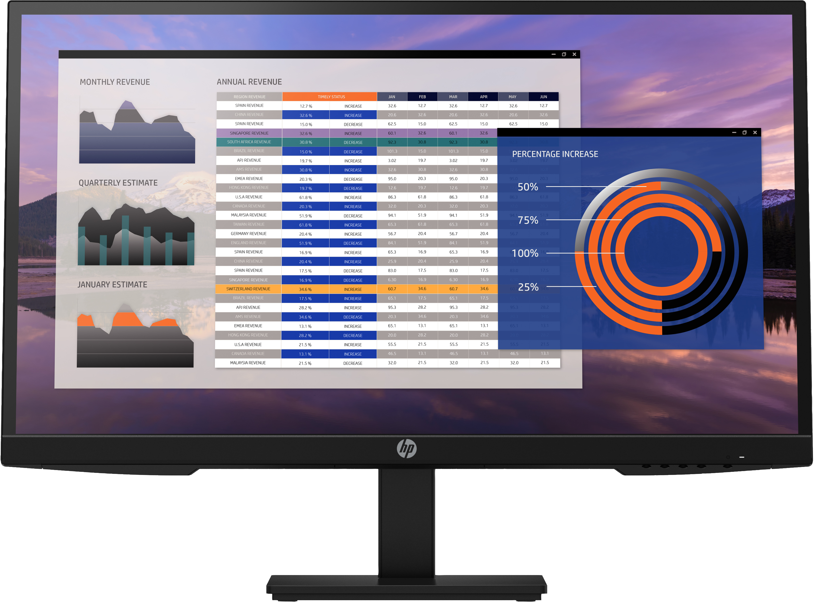 HP P27h G4 - Monitor a LED - 27" - 1920 x 1080 Full HD (1080p) @ 75 Hz - IPS - 250 cd/m² - 1000:1 - 5 ms - HDMI, VGA, DisplayPort - altoparlanti - nero