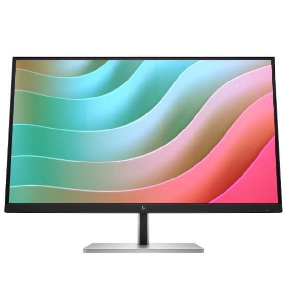 HP E27k G5 - E-Series - monitor a LED - 27" (27" visualizzabile) - 3840 x 2160 4K UHD (2160p) @ 60 Hz - IPS - 350 cd/m² - 1000:1 - 5 ms - HDMI, DisplayPort, USB-C - altoparlanti - testa utensile nera, nero e argento (supporto)