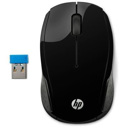 HP 200 - Mouse - per destrorsi e per sinistrorsi - ottica - senza fili - 2.4 GHz - ricevitore wireless USB - per HP 20, 22, 24, 27, 460; Pavilion 24, 27, 590, 595, TP01; Pavilion Laptop 14, 15