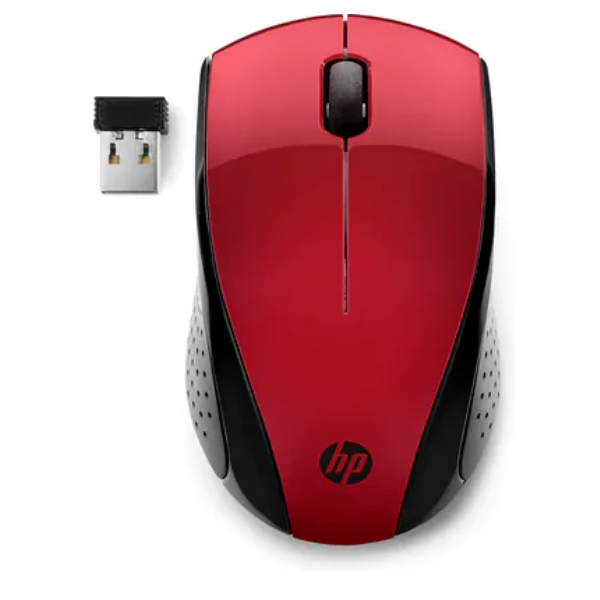 HP 220 - Mouse - 3 pulsanti - senza fili - 2.4 GHz - ricevitore wireless USB - rosso tramonto - CTO - per HP 27; ENVY Laptop 13, 17; Laptop 14, 15; Pavilion Laptop 14, 15; Pavilion x360 Laptop