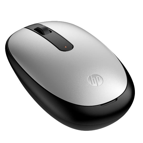 HP 240 - Mouse - per destrorsi e per sinistrorsi - ottica - 3 pulsanti - senza fili - Bluetooth 5.1 - ricevitore wireless USB - argento picca - per OMEN by HP Laptop 16; Victus by HP Laptop 15, 16; ENVY x360 Laptop; Laptop 17; Pavilion 32