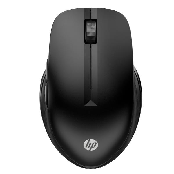 HP 430 - Mouse - multi-dispositivo - ergonomico - per destrorsi e per sinistrorsi - 5 pulsanti - senza fili - 2.4 GHz, Bluetooth 5.0 - ricevitore wireless USB - nero jet - per OMEN by HP Laptop 16; Victus by HP Laptop 16; Laptop 15, 17; Pavilion 32, TP01; Slim S01
