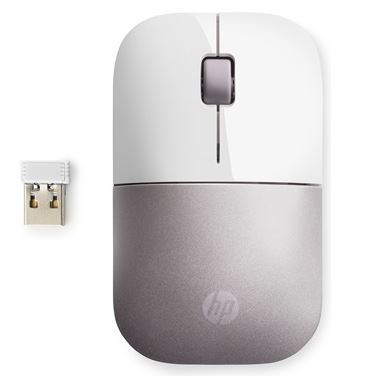 HP Z3700 - Mouse - senza fili - 2.4 GHz - ricevitore wireless USB - rosa - per Pavilion 24, 27, 590, 595, TP01