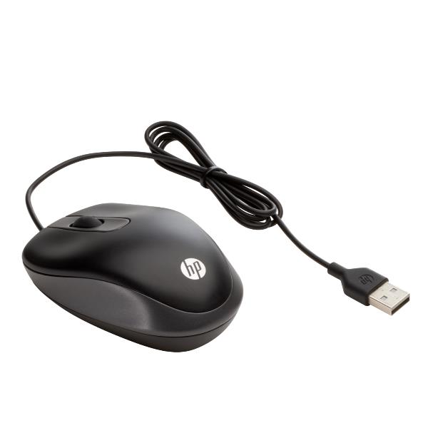 HP Travel - Mouse - ottica - 3 pulsanti - cablato - USB - per ZBook 15u G3, 15u G4, 15u G5, 15u G6, 15v G5, 17 G3, 17 G4, 17 G5, 17 G6, Create G7