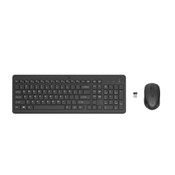 HP 330 - Set mouse e tastiera - senza fili - 2.4 GHz - italiana - nero