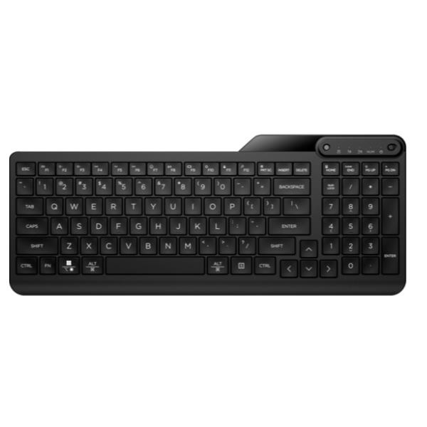 HP 475 - Tastiera - dual-mode, multi-device, compact, 2-zone layout, low profile key travel, 12 programmable buttons - senza fili - 2.4 GHz, Bluetooth 5.3 - italiana - nero jet