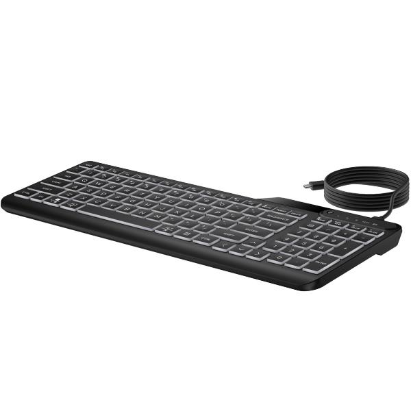 HP 405 - Tastiera - multi dispositivo - 65% (compact) - retroilluminato - USB - italiana - nero