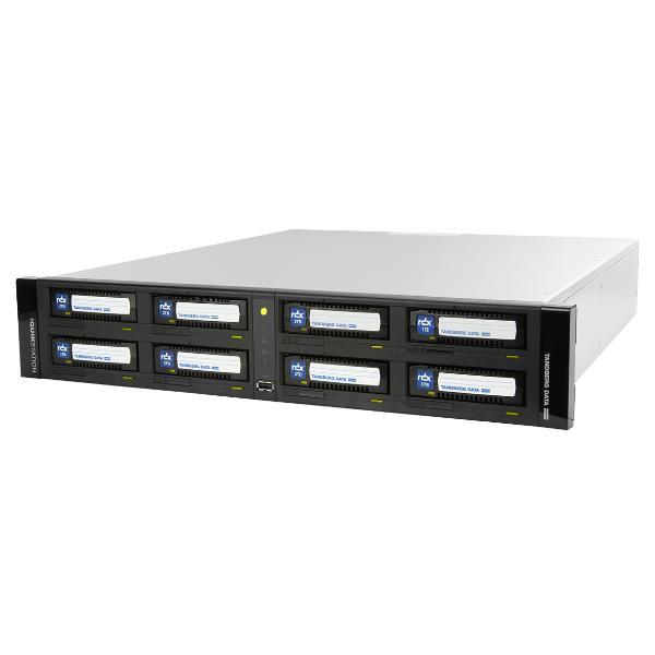 Overland-Tandberg RDX QuikStation 8 - Libreria dischi - cartuccia RDX x 8 - 10 Gigabit Ethernet - montabile in rack