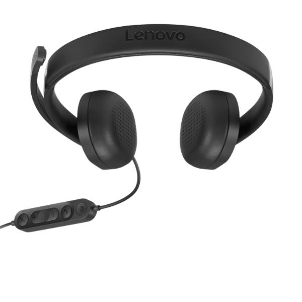 Lenovo VoIP Headset 5000, Cablato, Ufficio, 20 - 20000 Hz, 144 g, Auricolare, Nero