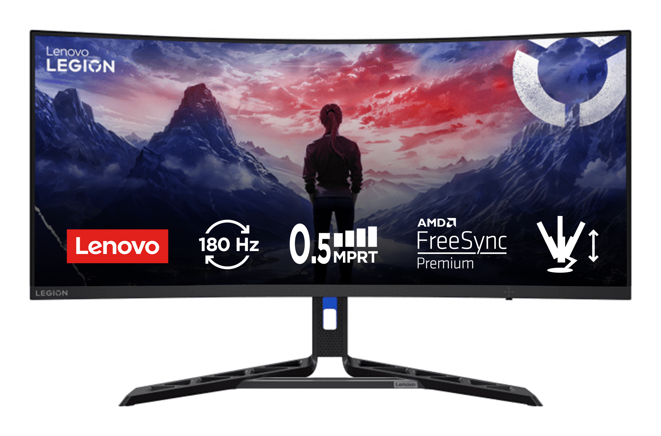 Lenovo Legion R34w-30, 86,4 cm (34ʺ), 3440 x 1440 Pixel, Wide Quad HD, LCD, 5 ms, Nero