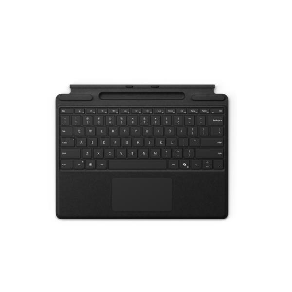 Microsoft Surface Pro Keyboard with pen storage, Touchpad, Microsoft, Surface Pro (11 Edition); Surface Pro 10; Surface Pro 9; Surface Pro 8, Nero, Alcantara, Docking