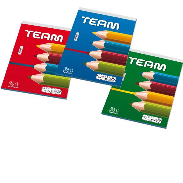 Blocco note Team - 5 mm - 21 x 29,7 cm - 50 gr - 50 fogli - Blasetti
