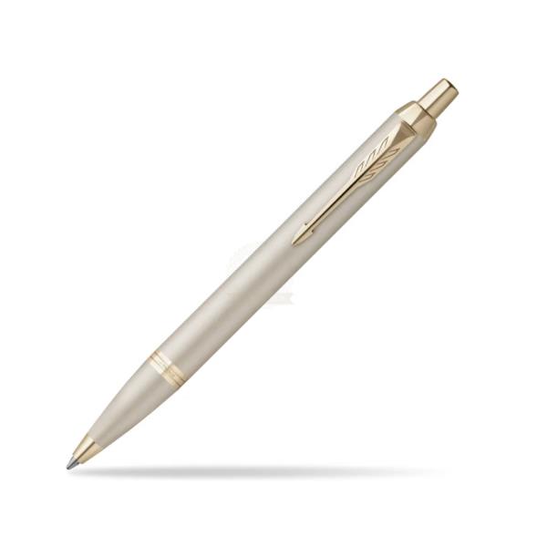 Penna sfera IM Monochrome - punta M - champagne - Parker