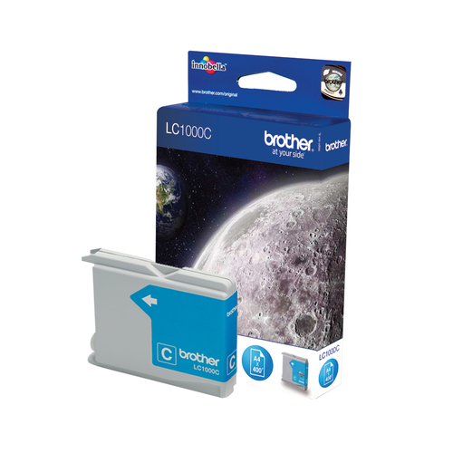Brother LC1000C - Ciano - originale - cartuccia d'inchiostro - per Brother DCP-350, 353, 357, 560, 750, 770, MFC-3360, 465, 5460, 5860, 660, 680, 845, 885