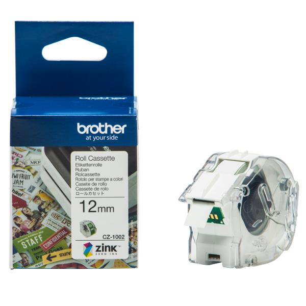 Brother CZ-1002 - Rotolo (1,2 cm x 5 m) 1 rotoli Etichette a modulo continuo - per Brother VC-500W