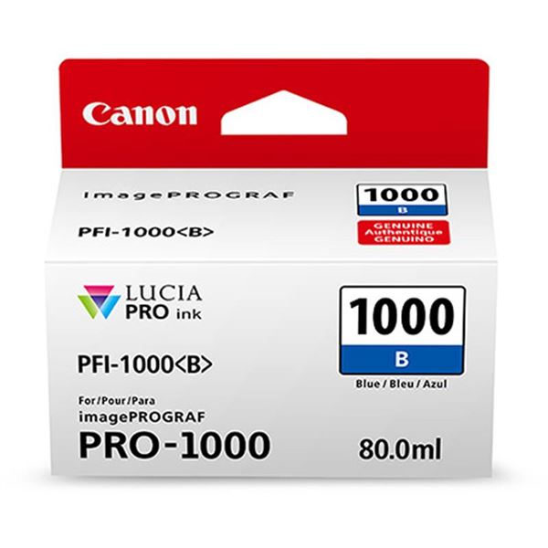 Canon PFI-1000 B - 80 ml - blu - originale - serbatoio inchiostro - per imagePROGRAF PRO-1000