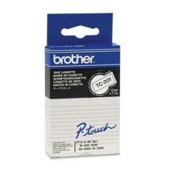 Brother - Nero - bianco - Rotolo (1,2 cm) 1 rotoli etichette - per P-Touch PT-15, PT-20, PT-6
