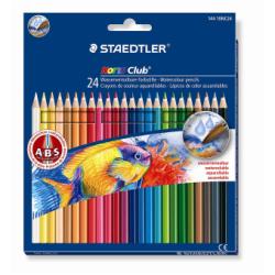 STAEDTLER Noris Club aquarell - Pastello colorato - colori assortiti (pacchetto di 24)