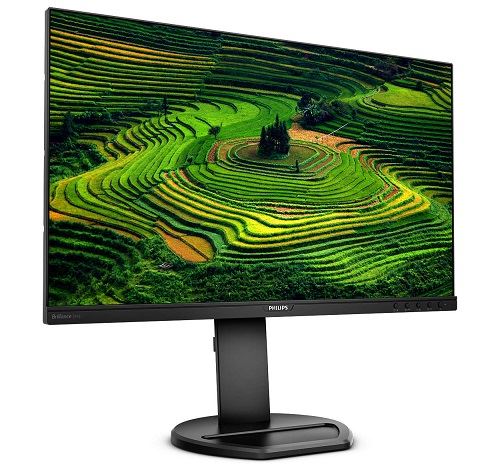 Philips B Line 241B8QJEB - Monitor a LED - 24" (23.8" visualizzabile) - 1920 x 1080 Full HD (1080p) @ 75 Hz - IPS - 250 cd/m² - 1000:1 - 5 ms - HDMI, DVI-D, VGA, DisplayPort - altoparlanti - black texture