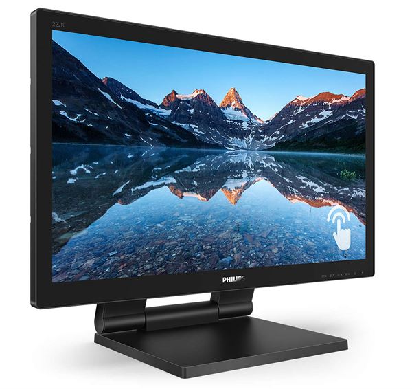 Philips B Line 242B9T - Monitor a LED - 24" (23.8" visualizzabile) - touchscreen - 1920 x 1080 Full HD (1080p) @ 60 Hz - IPS - 250 cd/m² - 1000:1 - 5 ms - HDMI, DVI-D, VGA, DisplayPort - altoparlanti - black texture
