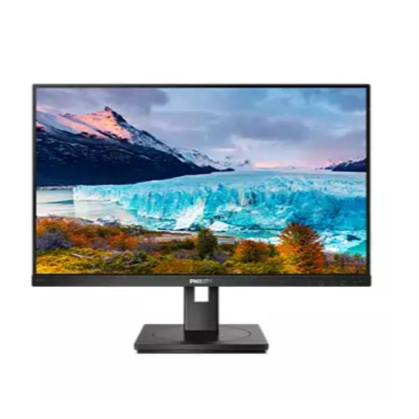 Philips S-line 275S1AE - Monitor a LED - 27" - 2560 x 1440 QHD @ 75 Hz - IPS - 250 cd/m² - 1000:1 - 4 ms - HDMI, DVI-D, DisplayPort - altoparlanti - black texture