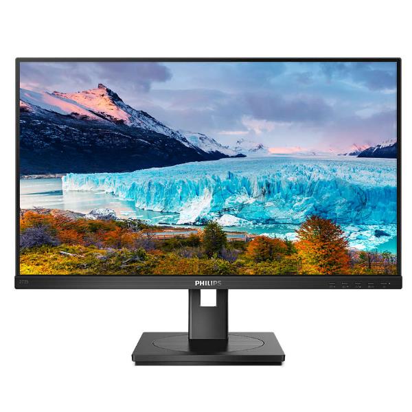 Philips S-line 272S1M - Monitor a LED - 27" - 1920 x 1080 Full HD (1080p) @ 75 Hz - IPS - 250 cd/m² - 1000:1 - 4 ms - HDMI, DVI-D, VGA, DisplayPort - altoparlanti - nero