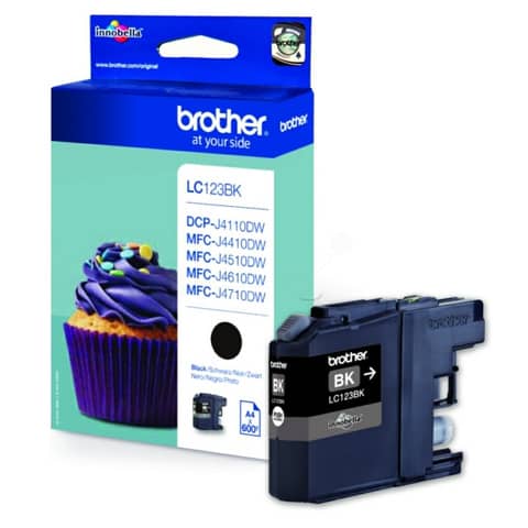 Brother - Cartuccia - Nero - LC123BK - 600 pag