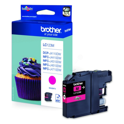 Brother - Cartuccia - Magenta - LC123M - 600 pag