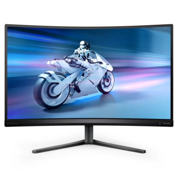Philips Evnia 27M2C5500W - Evnia 5000 Series - monitor a LED - curvato - 27" - 2560 x 1440 QHD @ 240 Hz - VA - 400 cd/m² - 3000:1 - DisplayHDR 400 - 1 ms - 2xHDMI, 2xDisplayPort - ardesia scura