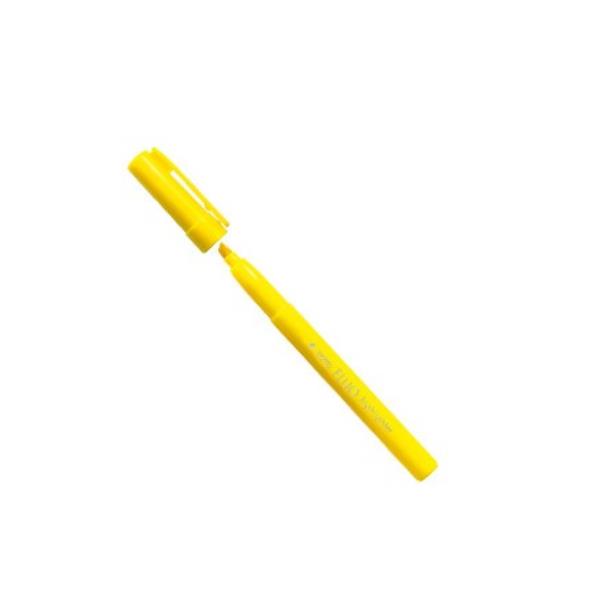 Tratto Fluo Highlighter giallo punta a scalpello 5 0 mm tratto 1 0-5 0 mm inchiostro universale a base d acqua (conf.12)