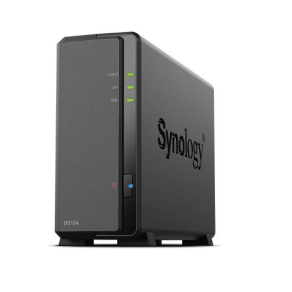 Synology Disk Station DS124 - Server NAS - RAM 1 GB - Gigabit Ethernet - iSCSI supporto