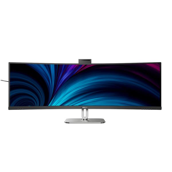 Philips 49B2U5900CH - 5000 Series - monitor a LED - curvato - USB - 49" (48.8" visualizzabile) - 5120 x 1440 Dual Quad HD @ 75 Hz - VA - 400 cd/m² - 3000:1 - DisplayHDR 400 - 4 ms - 2xHDMI, DisplayPort, USB-C - altoparlanti - nero