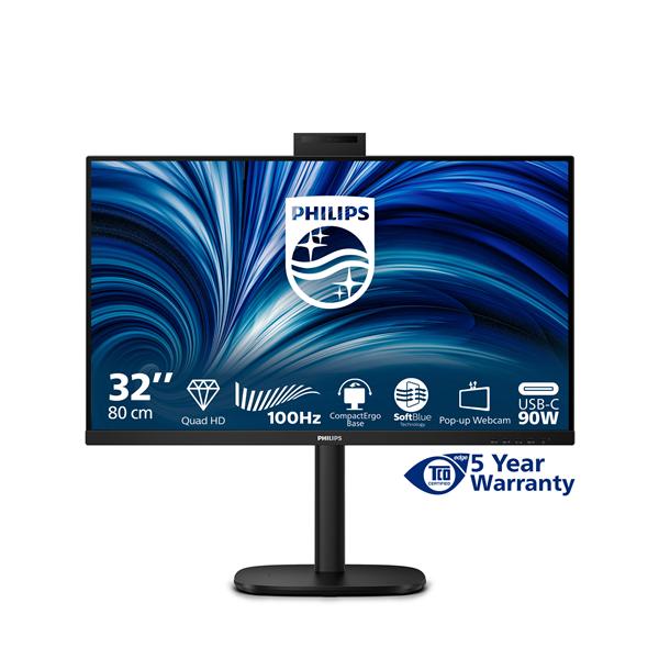 Philips 3000 series 32B2U3601H/00, 80 cm (31.5ʺ), 2560 x 1440 Pixel, Quad HD, LCD, 4 ms, Nero