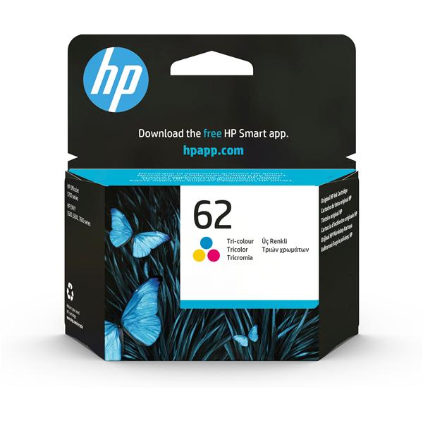 HP 62 - 4.5 ml - colore (ciano, magenta, giallo) - originale - cartuccia d'inchiostro - per ENVY 55XX, 56XX, 76XX; Officejet 250, 252, 57XX, 8040
