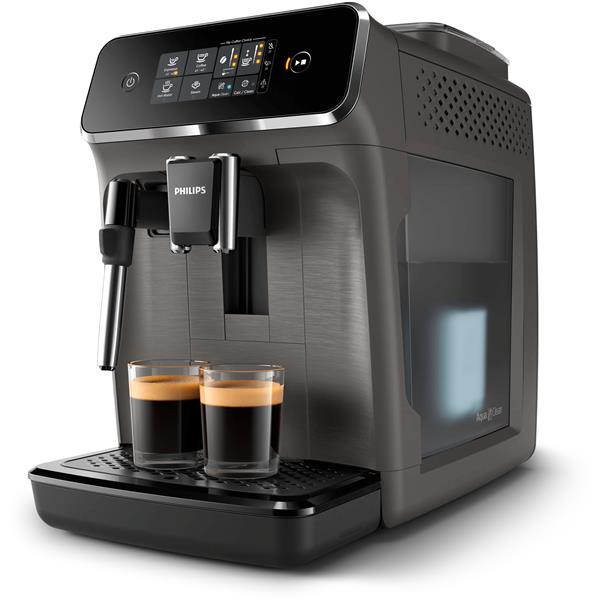 Philips Series 2200 EP2224 - Macchina del caffe' automatica con cappuccinatore - 15 bar - grigio cashmere