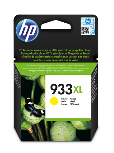 HP 933XL - Alta resa - giallo - originale - cartuccia d'inchiostro - per Officejet 6100, 6600 H711a, 6700, 7110, 7510, 7610, 7612