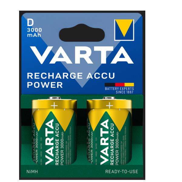 VARTA Recharge Accu Power D 3000 mAh Blister 2