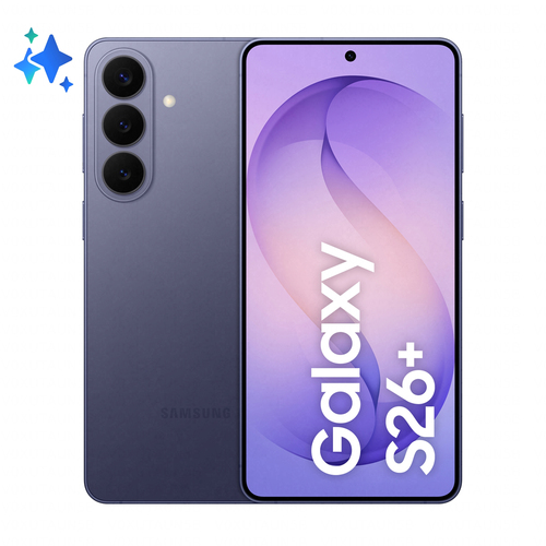 Samsung Galaxy S26+ Smartphone AI, 512GB, Processore avanzato, Assistente Foto, Creative Studio, Camera 50 MP, 4900 mAh, Cobalt Violet, 17 cm (6.7ʺ), 12 GB, 512 GB, 50 MP, Android 16.0, Viola