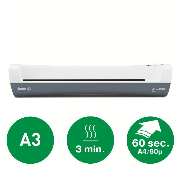 Leitz iLAM Home, 33 cm, Plastificatrice a caldo, 3 min, 300 mm/min, 0,4 mm, A3