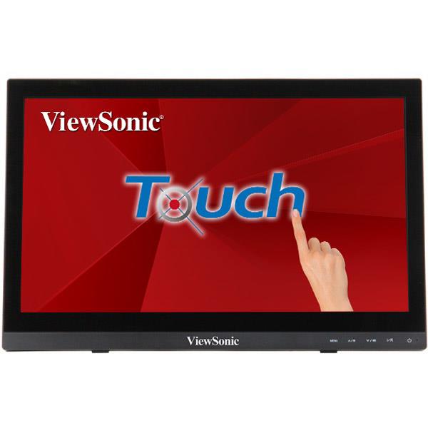 Viewsonic TD1630-3, 39,6 cm (15.6ʺ), 1366 x 768 Pixel, HD, LCD, 12 ms, Nero