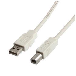 Nilox - Cavo USB - USB Tipo B (M) a USB (M) - USB 2.0 - 80 cm - bianco