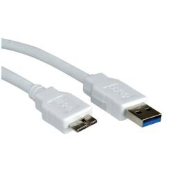 Nilox - Cavo USB - Micro-USB Type B (M) a USB Tipo A (M) - USB 3.0 - 80 cm - bianco