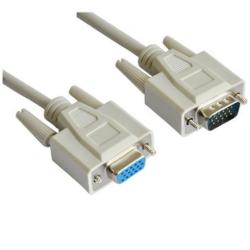Nilox - Prolunga VGA - HD-15 (VGA) (F) a HD-15 (VGA) (M) - 1.8 m - grigio