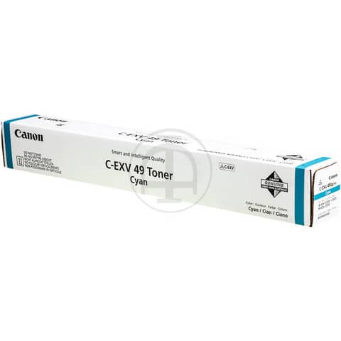 Canon C-EXV 49 - Ciano - originale - cartuccia toner - per imageRUNNER ADVANCE DX C3720, DX C3725, DX C3730, DX C3822, DX C3826, DX C3830, DX C3835