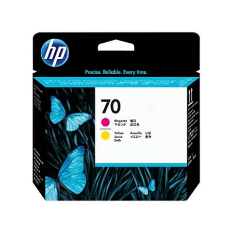 Testina  di   stampa  HP  70,  magenta  e  giallo